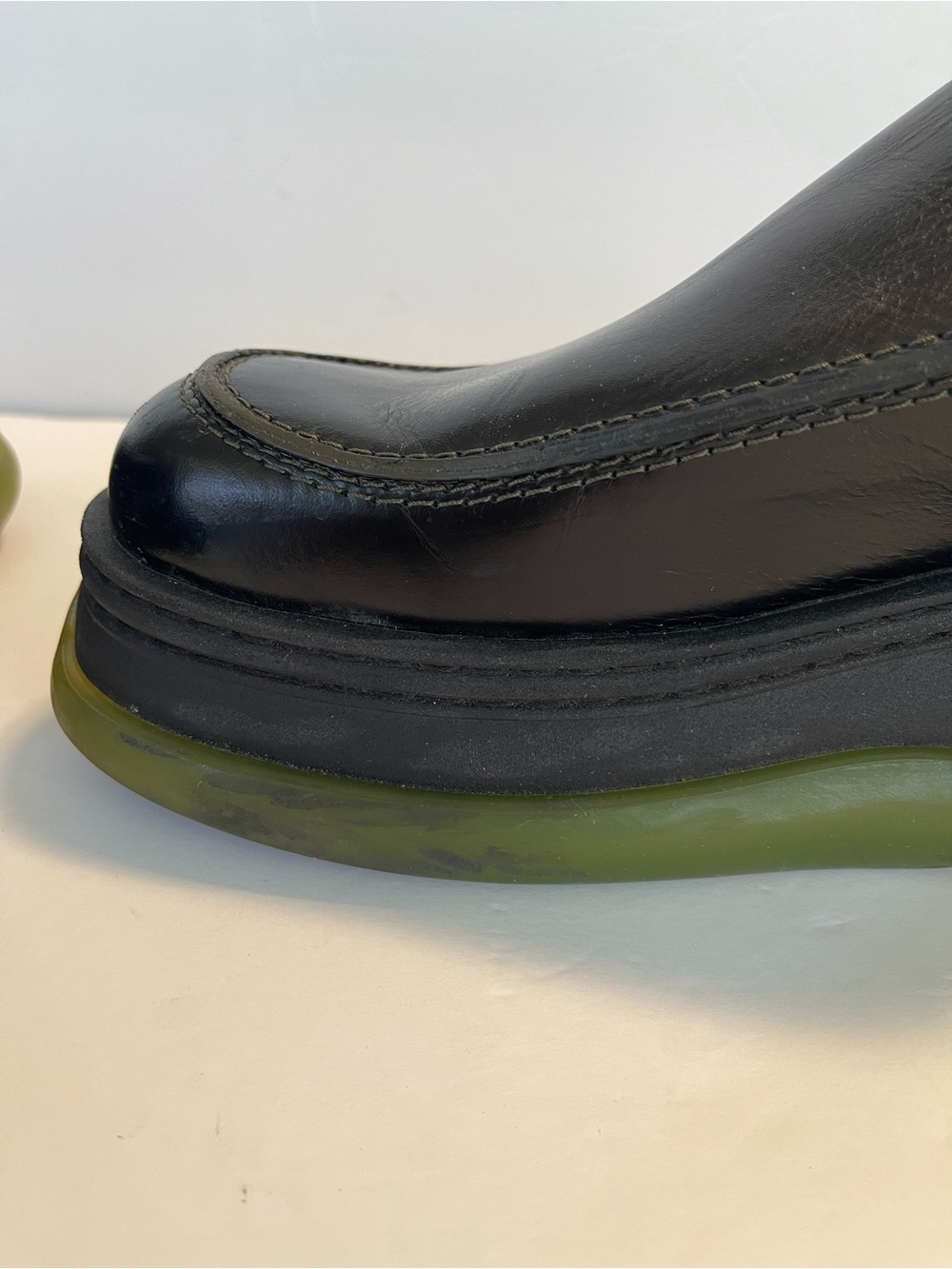 E8 By Miista Brietta Mule Black Leather Chunky Platform Sole Slip-On Size 10 - Picture 9 of 16